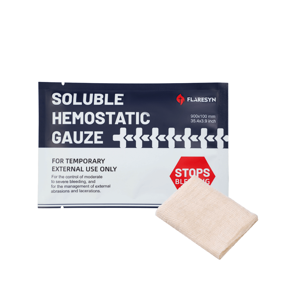 FlareSyn™ Soluble Hemostatic Gauze FlareSyn™ Soluble Hemostatic Gauze