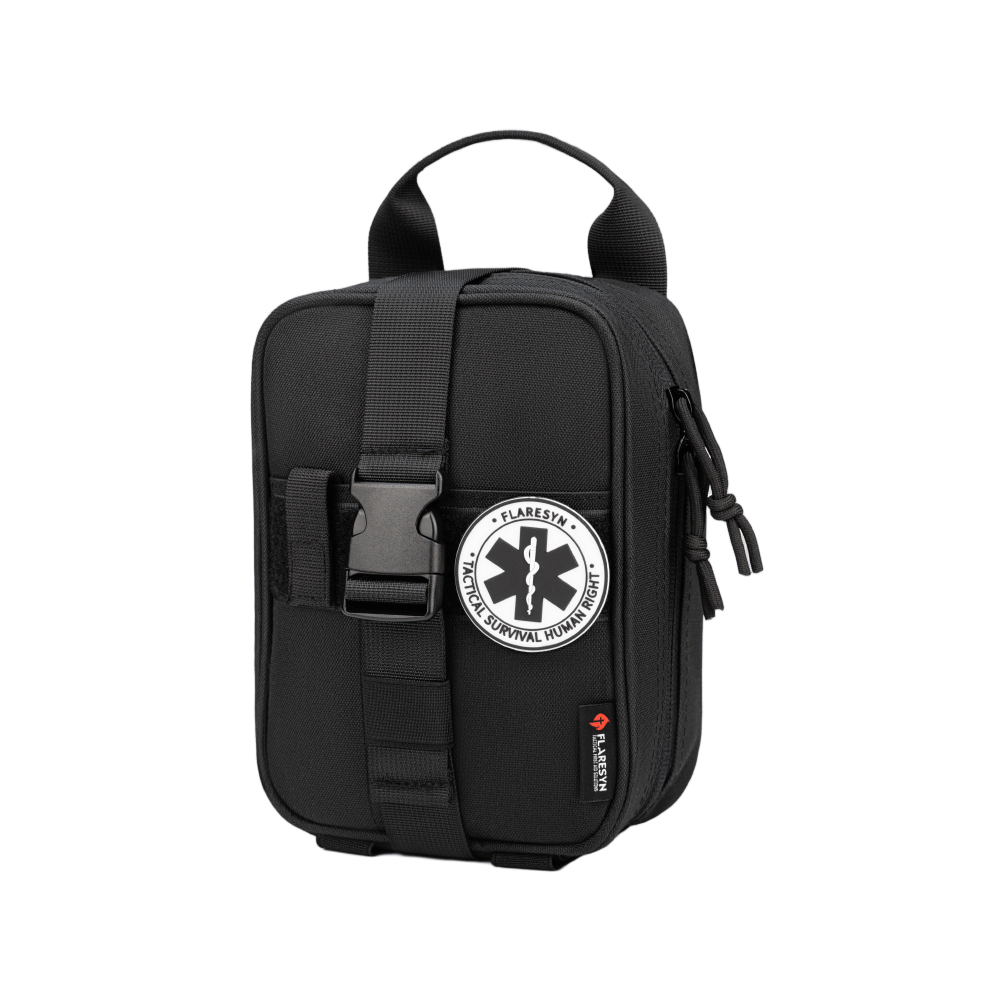 FlareSyn Tactical IFAK Survival Kit - Tactical MOLLE Mounting Scenario