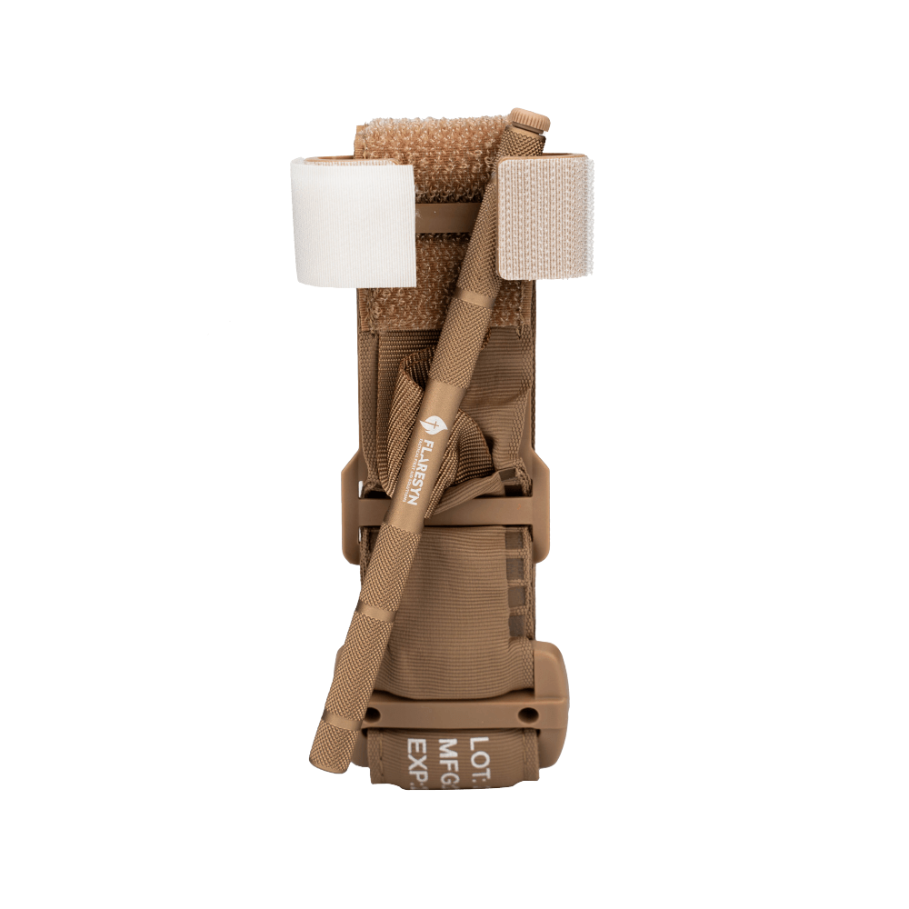 FlareSyn Metal Windlass Tourniquet for Tactical & EDC - Tactical MOLLE Mounting Scenario