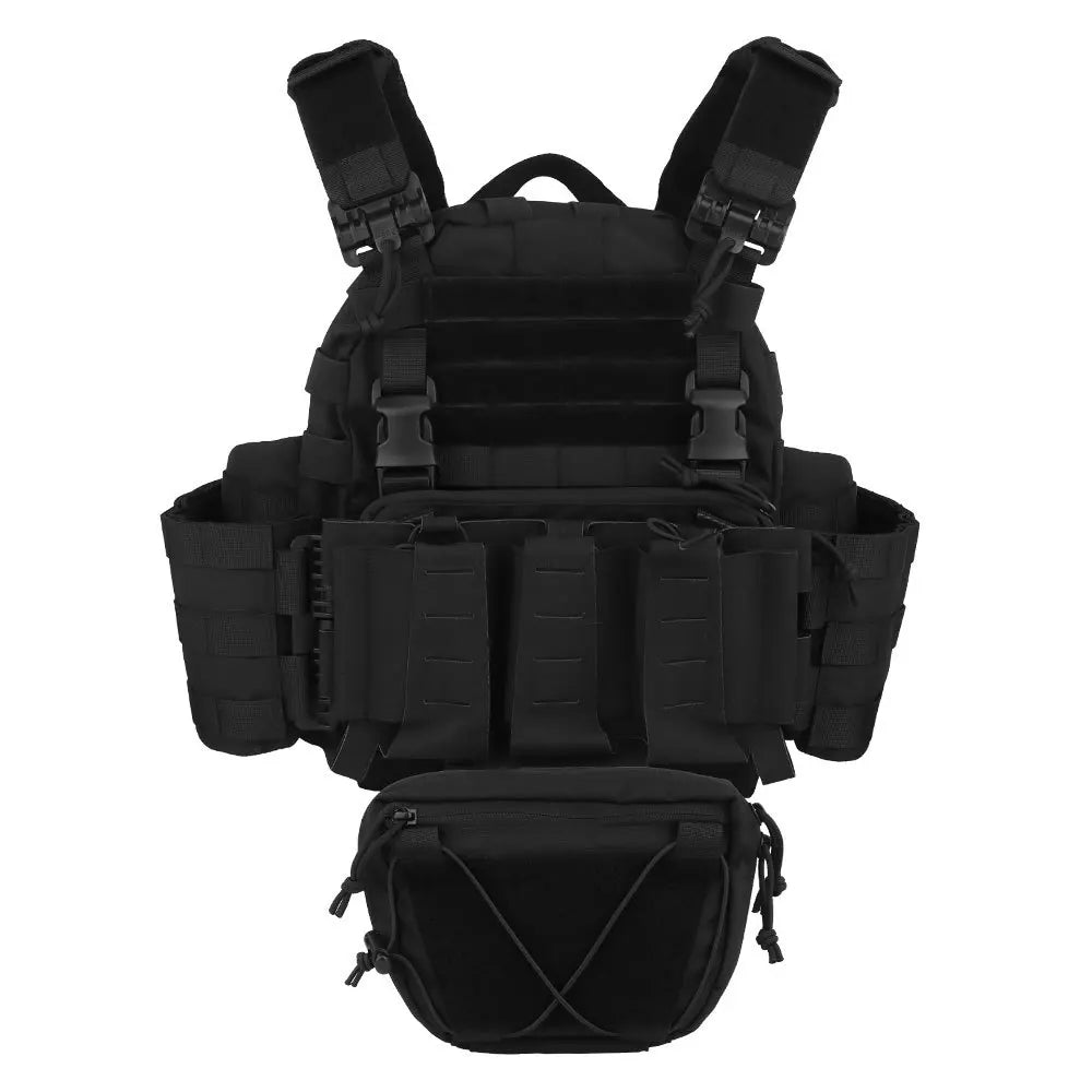 FlareSyn Rapid MAG Carrier Tactical Vest - Tactical MOLLE Mounting Scenario