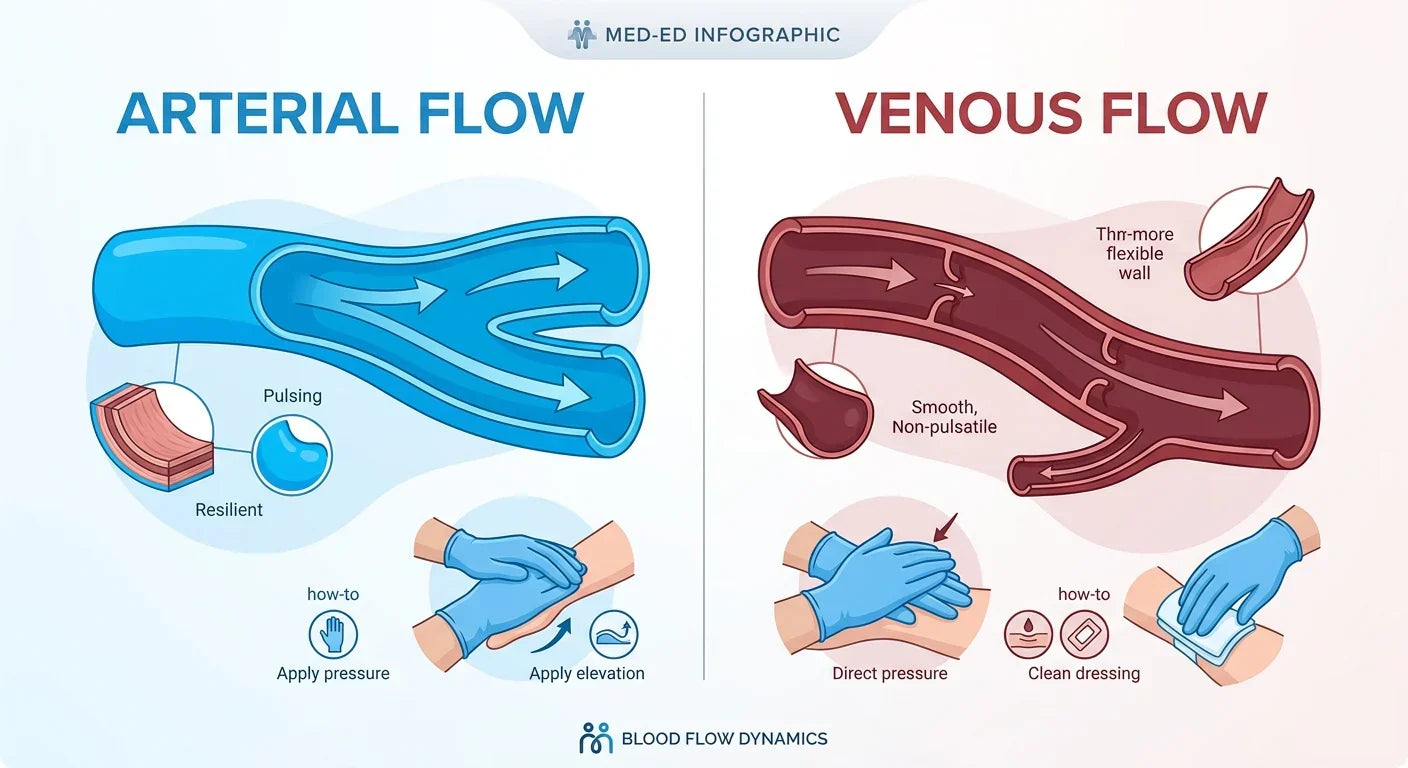 Arterial vs Venous Bleeding