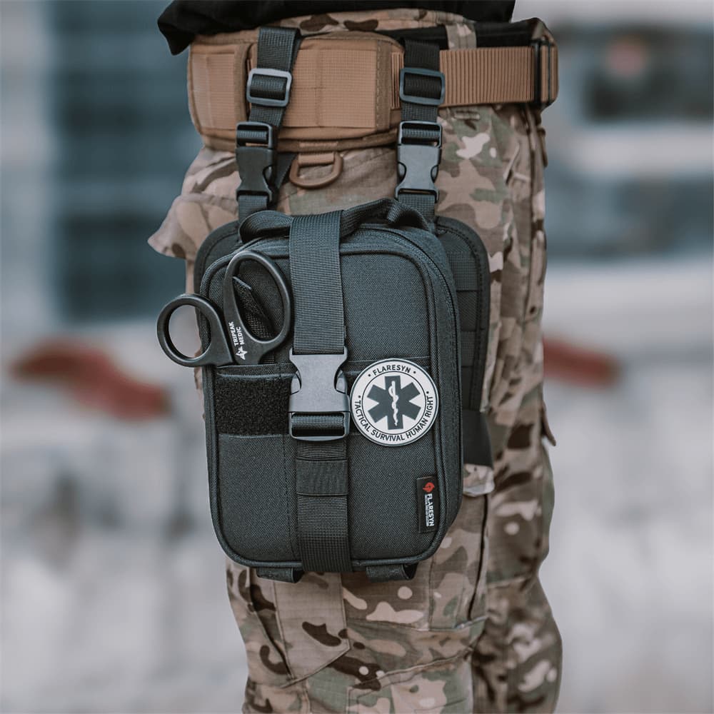 FlareSyn DLK Drop Leg Tactical First Aid Pouch - FlareSyn
