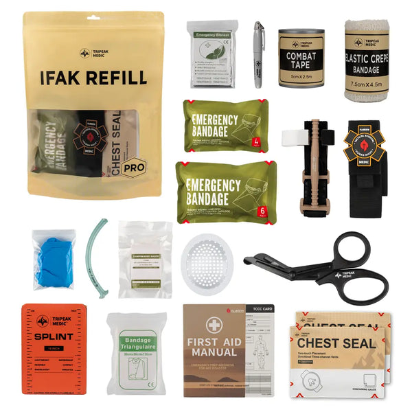 Tactical Trauma Kit(C) - Refill IFAK With Tactical Tourniquet - FlareSyn