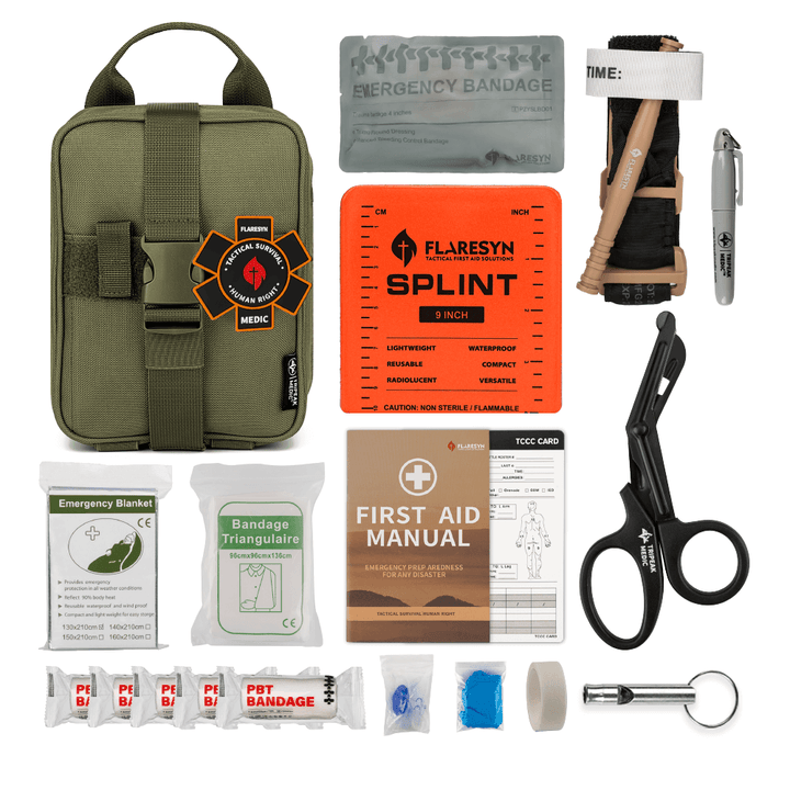 Tactical IFAK First Aid Survival Kit - FlareSyn