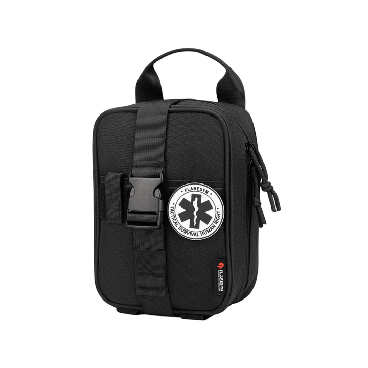 Black Tactical IFAK First Aid Survival Kit - FlareSyn