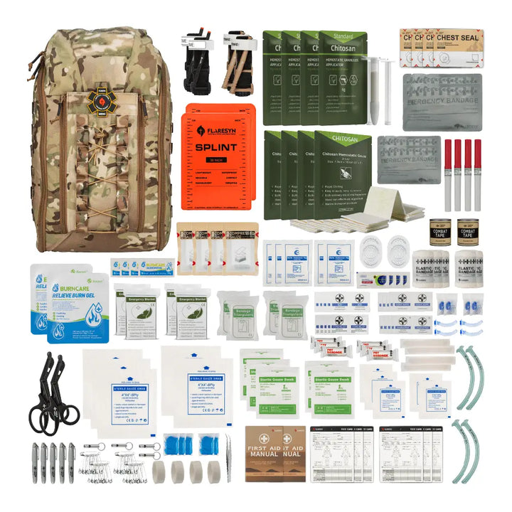 FlareSyn F9 IFAK Tactical Medical First Aid Bag – 4-6 Combatant
tactical IFAK kit, emergency tourniquet kit, bleed control pouch, trauma kit refill, military med kit, compact EMT first aid kit, survival trauma pack, tactical first aid gear, outdoor trauma kit, combat medical supplies
