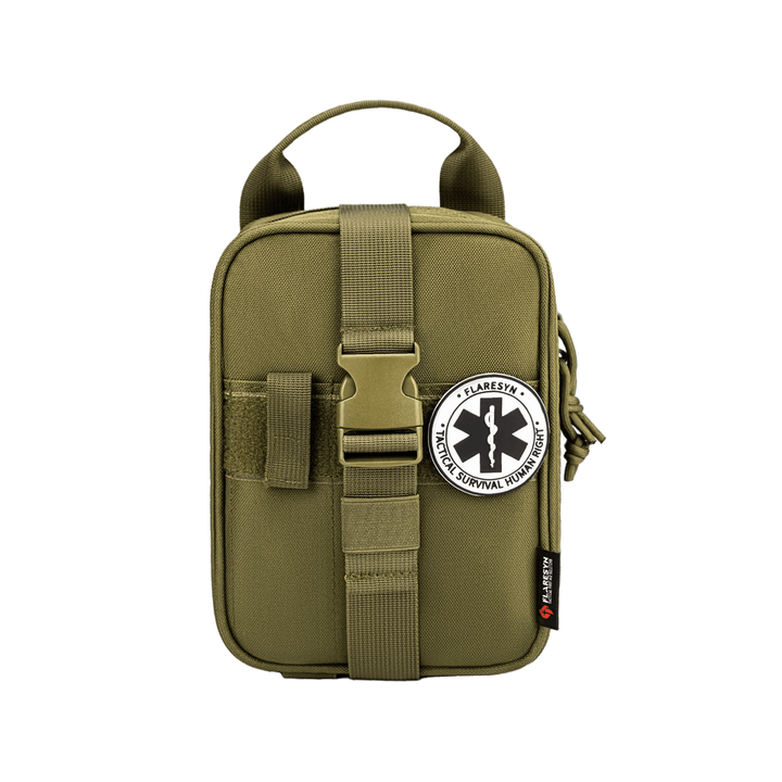 Green Tactical IFAK First Aid Survival Kit - FlareSyn