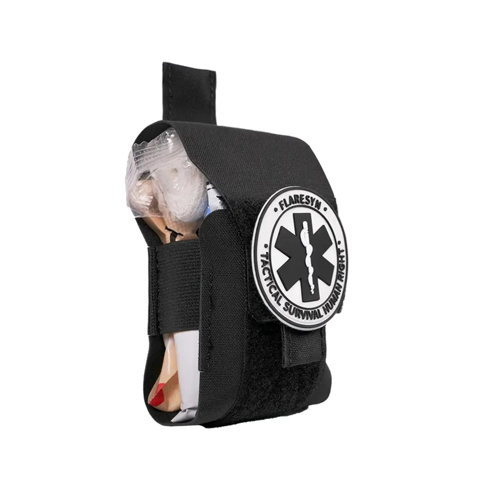 Flaresyn™ Wallet IFAK | Slim EDC Pocket Trauma Kit (Pre-filled)