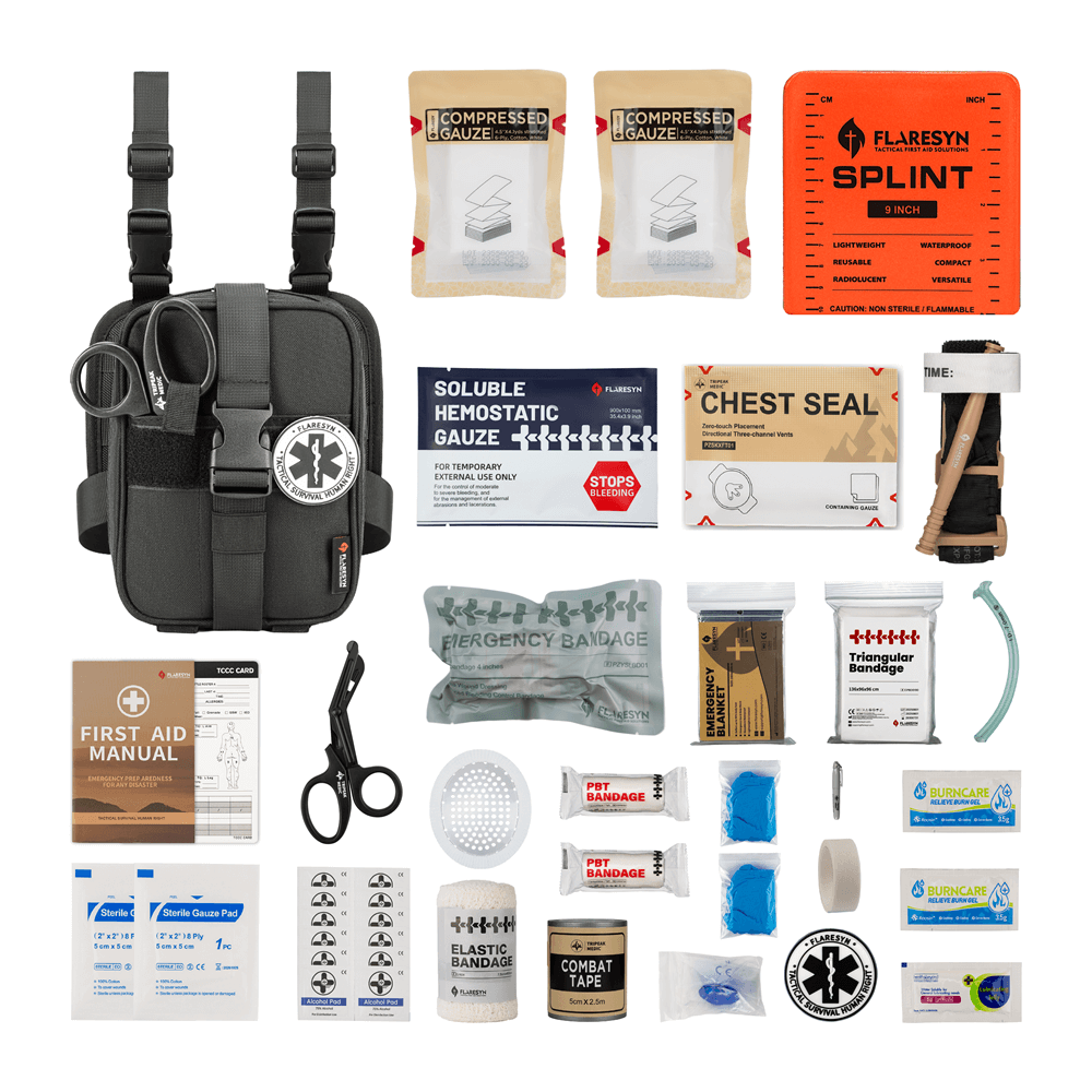 FlareSyn DLK Drop Leg Tactical First Aid Pouch - FlareSyn