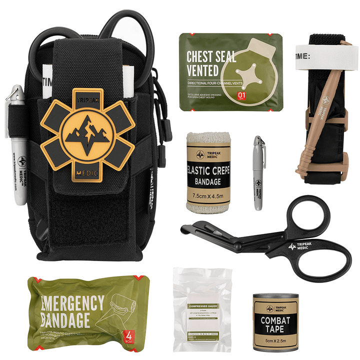 EDC IFAK Trauma Kit Molle Tactical Pouch - FlareSyn
