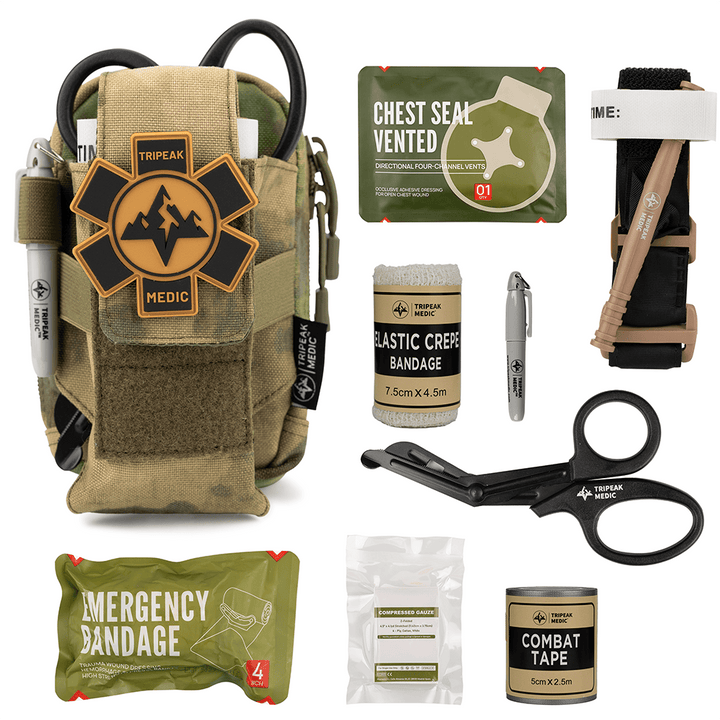 EDC IFAK Trauma Kit Molle Tactical Pouch - FlareSyn