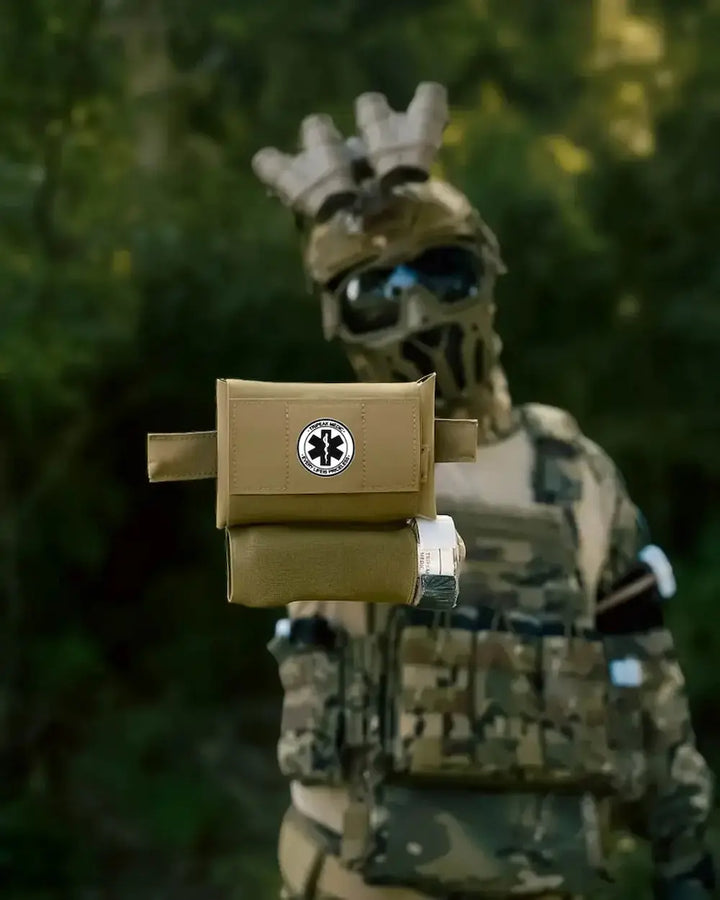 Micro Trauma EDC MOLLE Pouch with Rapid Deploy Tourniquet Sleeve - FlareSyn