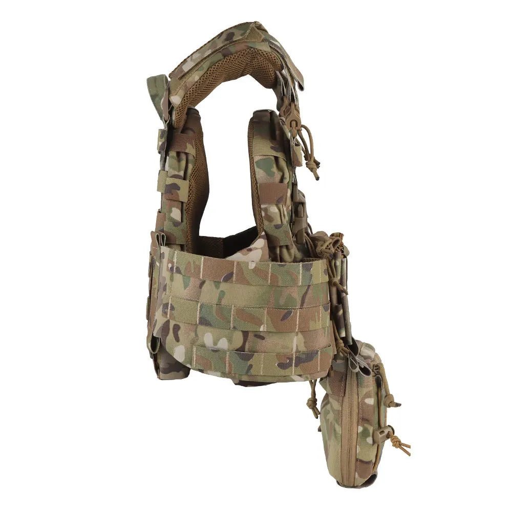FlareSyn Rapid MAG Carrier Tactical Vest - Tactical MOLLE Mounting Scenario