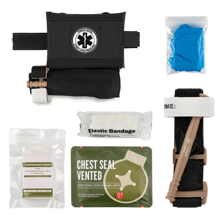 Micro Trauma EDC MOLLE Pouch with Rapid Deploy Tourniquet Sleeve - FlareSyn