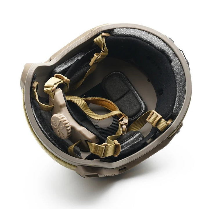 Elite Tactical Helmet DE - High Cut Airsoft Edition - FlareSyn