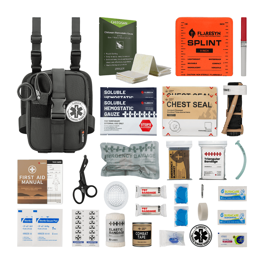 FlareSyn DLK Drop Leg Tactical First Aid Pouch - FlareSyn
