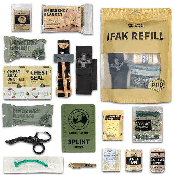 Tactical Trauma Kit(C) - Refill IFAK With Tactical Tourniquet - FlareSyn